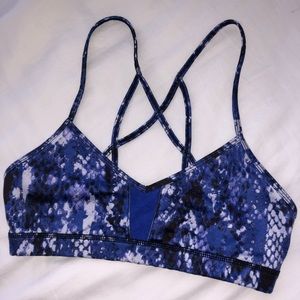 Snakeskin ALO yoga sports bra